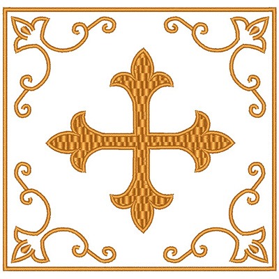 Matriz de matriz Matriz De Bordado Conjunto De Alfaias Cruz 75
